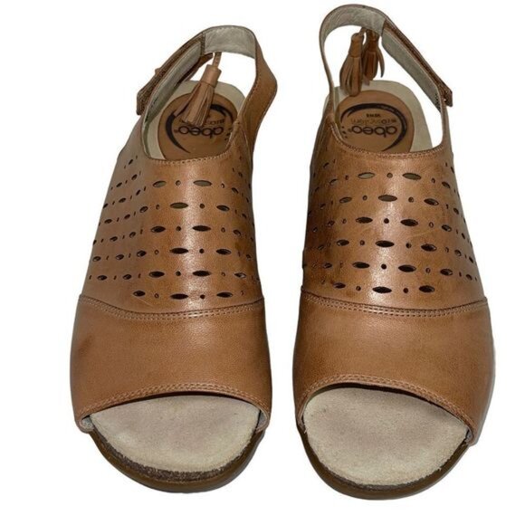 ABEO Berrie Metatarsal  Sandal Block Heel Perforated Leather‎ Slingback Size 8 - Picture 4 of 10